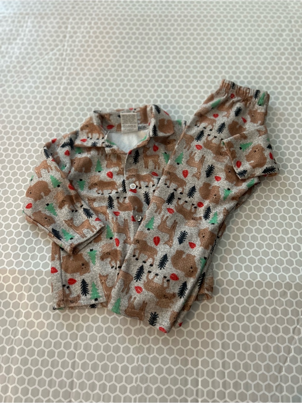 Mon Petit Holiday  Kids Pajama Set Cozy Sleepwear Size 24M